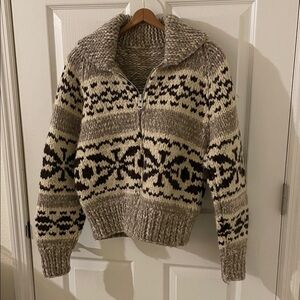 Men's Gray Patterned Sweater